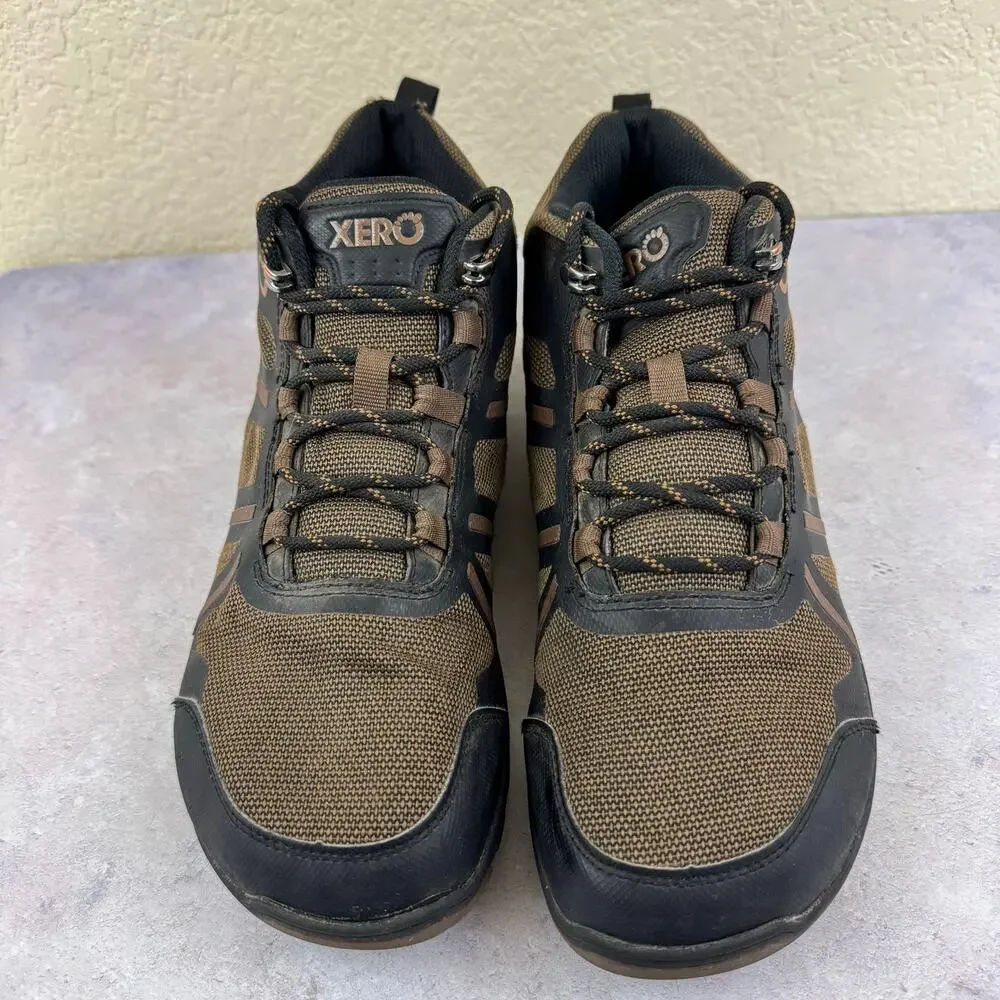 Xero Shoes Mens Size 10.5 Daylite Hiker Fusion Brown Barefoot Hiking Trail Shoes